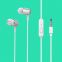 OEM/ODM clear calling music 3.5mm plug universal mobile phone wired in-ear earphone with mic  headphone headset