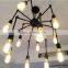European Style Retro Flexible Metal Spider Shape Ceiling Lamp Bar Pendant Lighting