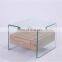 ROCKY living room furniture tempered glass coffee table