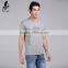 Custom pattern organic gray sports men tees
