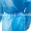 Perfessional AAMI Non woven waterproof disposable isolationmedical fabric PE protective apron gown suit with knit cuff