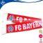 custom cheap design logo print cotton soccer scarf wholesale china