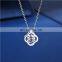 Hot Sale Design Jewelry 925 Sterling Silver Four Leaf Clover Pendant Necklace Chain Necklaces