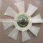 Excavator diesel engine 4D32 cooling Fan blade 4 hole 8 blades