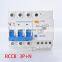 DZ47LE 3P+N 10A 16A 25A 32A 60A Residual current Circuit breaker RCBO with over current and Leakage protection RCCB