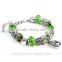 charming bead bracelet, crystal bead bracelet