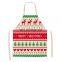 Multi Functional Printed Japanese Style Personalized Women Baking Half Red Bib Christmas Apron