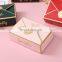 Pink luxury gift sturdy cardboard boxes suppliers paper candy empty girlfriend magnetic packaging cards box