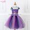 Optional colorful dress girls puffy tutu dress cap sleeve