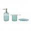 Soap dispenser set glass soap dispenser glass bathroom set accessories kits