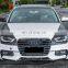 Runde ABS Material Car Modification Sport Style Front Rear Lip Side Skirt Spoiler Exhaust Suitable For 2013-2016 Audi A4L Body Kit