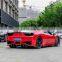Runde Auto motives For Ferrari 458 Upgrade Prior Design Half Carbon Body Kit Hood Front Bumper Rear Bumper Side Skirts Spoiler