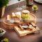 Hot Selling High Quality Simple Luxury Restaurant Oval Bamboo Cheese Board Set