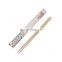 Wholesale 100% Biodegradable Custom Bamboo Twins Chopsticks with Individual Full Paper Wrapper