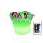 Beer Ice Bucket Rechargeable Light Up Beer Cooler Plastic Wine Ice Bucket Tongs Double-layer Hotel Bar Wine Bucket