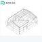 Prefab Construction Site Galvanized Steel Z Purlin Light Steel Warehouse