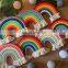 Hot Sale Macrame Rope and Cotton Yarn Rainbow Wall Hanging, Baby Room Decor, Wall Hanging Decor