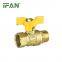 IFAN Wholesale Manual Brass Ball Valve Female and Male Natural Gas Ball Valve