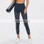 Women spring summer workout clothing sexy mesh capris yoga tight pants leggings for women fitness