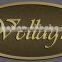 Zinc Alloy Gold Plated Color Word Projected Name Plate Trademark Label Sticker Sheet for Furniture
