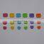 multiple color 2-hole plastic buttons for children / kids sewing buttons