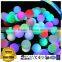 CE RoHS RGB holiday light string with christmas ball decoration