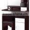 dressing table white+walnut color MDF material