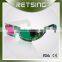 Popular paper green magenta anaglyph 3d glasses