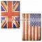 Cheaper UK USA Flag Design 360 Degree Rotating Flip Leather Stand Wallet Leather With Card Slots For iPad Mini 1 2 3 TB-0324