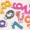Non-toxic early learning wooden toys number game funny colorful magnetic number for kids