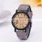 M020-1 Simulation Wooden Men Watches Wood Color Leather Strap Watch Antique Wrist watches Clock Men relojes hombre