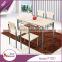 Dining room furniture 1200mm melamine MDF kitchen table wooden dining table set