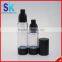 Nice black color plastic lotion pump cosmetic airless bottle 30ml 50ml