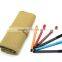 Canvas roll up pencil case, natural canvas rolling pencil pouch                        
                                                Quality Choice