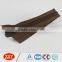 High Quality Brown Tape Black Rubber Pull Close End Nylon Zipper