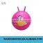 Eco-friendly PVC Multifunctional Inflatable priting 45cm handle jumping ball for kids