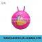 Ecofriendly PVC toy jumping pop ball with handle