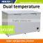 DC compressor solar panel 280W dual temperature control freezer refrigerador 200L-400L