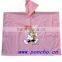 square pvc poncho with print for girls