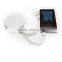 Round rechargeable lighted compact makeup mirror mobile power bank