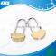 AJF Russian Style Love Heart Padlock with swans for Wedding or Valentine's Day