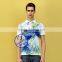 Sublimated plain allover print polo t shirt for men