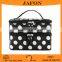 Black And White Dot Pattern Two Layers Makeup Case Bag