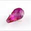 synthetic loose teardrop top quality corundum gemstone ruby beads