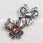 Latest DIY Snap Button Jewelry Crystal Butterfly Snap On Jewelry