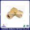 high quality cnc machining brass conectors for plastic pipe fittings