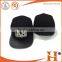 Summer trucker snapback cap mesh cap 5 panels flat brim snapback cap/hay
