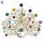 Design new coming cz stones rough gemstone bangle