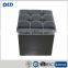 black PVC useful storage ottoman for living room