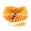 Genuine Baltic generation natural beeswax BRACELET MULTI ring 108 beads bracelets amber jewelry wholesale